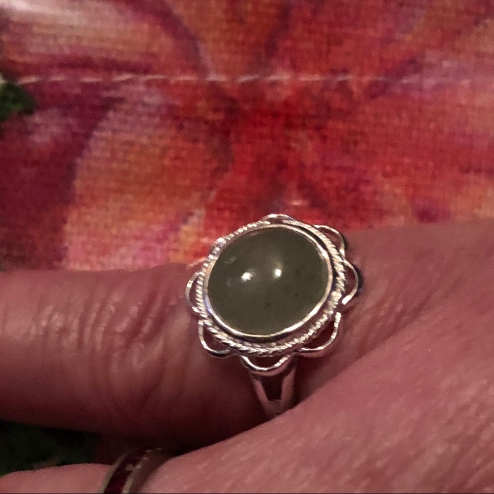 🍃 Girls/Ladies Natural Green Aventurine Ring🍃